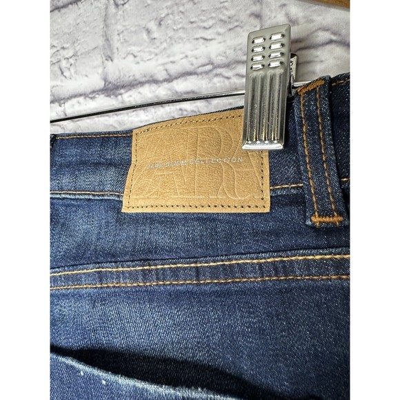 ZARA Skinny Mid Rise Step Raw Hem Denim Jeans Women’s Size 4 Cotton Elastane NEW - Picture 4 of 10